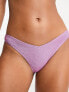 New Look glitter v bikini bottoms in lilac