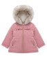 Toddler Girls Puffer Jacket with Sherpa Fleece Lining 2T-4T