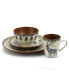 Majestic Elk 16 Piece Luxurious Stoneware Dinnerware Set