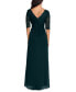 Women's Lace-Top Waterfall-Detail Gown