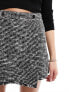 Pimkie tweed skort in charcoal grey