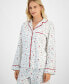 Women's Cotton Cardinal Vine-Print Pajama Set, Created for Macy's