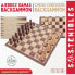 AQUAMARINE Chess Ladies And Backgammon Board Game