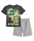 Toddler Boys Star Wars The Mandalorian The Baby Athletic T-Shirt and Mesh Shorts Outfit Set to