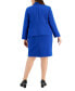 Plus Size Crepe Wing-Collar Jacket & Slim Skirt Suit