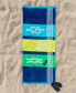 Neon Tiles Oversized Beach Towel