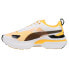 Puma Kosmo Rider Lace Up Womens White, Yellow Sneakers Casual Shoes 38311304