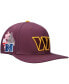 Men's Burgundy Washington Commanders Hometown Snapback Hat