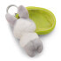 NICI Sleeping Pets Bunny Grey 8 cm Basket Key Ring