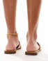 Truffle Collection flat mules in gold