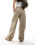 Weekday Sand oversized baggy trousers in beige