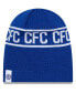 Men's Blue Chelsea Wordmark Skull Knit Hat