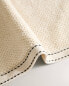 Rice stitch bath towel