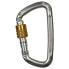 CLIMBING TECHNOLOGY D-Shape Steel SG Snap Hook