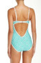 Laundry Shelli Segal Maillot Aqua Reef Womens One Piece Swimsuit Size XS