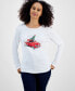 Women's Joyful Car Long-Sleeve Top, Created for Macy's