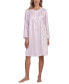 Women's Embroidered Long-Sleeve Nightgown