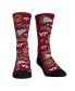 Men's and Women's Socks Virginia Tech Hokies Smiley Stickers Crew Socks