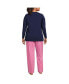 Plus Size Knit Pajama Set Long Sleeve T-Shirt and Pants