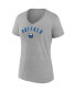 Women's Royal, Heathered Gray Buffalo Sabres 2-Pack V-Neck T-shirt Set