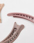 Kitsch Matte Flat Lay Claw Clip Flat 3pc - Terracotta