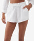 Juniors' Carla Cotton High-Rise Pull-On Shorts