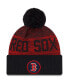 Men's Navy Boston Red Sox Authentic Collection Sport Cuffed Knit Hat with Pom