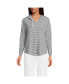 Women's Long Sleeve Slub Hooded Popover