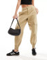 River Island cuffed cargo trouser in beige