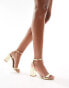 RAID Wink 2 block heeled sandals in gold