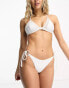 Hunkemoller belize mesh brazilian bikini brief in white