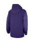 Men's Purple LSU Tigers 2023 Sideline Player Quarter-Zip Hoodie Jacket