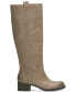 Women's Hybiscus Knee-High Wide Calf Riding Boots