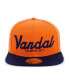 Men's Orange Vandal Athletic Club Black Fives Snapback Adjustable Hat