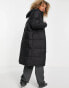 Dickies alatna long duster puffer jacket in black