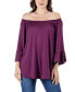 Women's Bell Sleeve Loose Fit Tunic Top