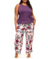 Plus Size Aerys Pajama Tank & Pants Set