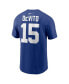 Men's Tommy DeVito Royal New York Giants Name and Number T-shirt