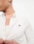 Tommy Jeans slim fit oxford shirt in white