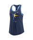 Women's Navy Tampa Bay Rays Tech Tank Top