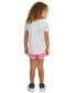 Toddler & Little Girls Essential Heather T-Shirt & Woven Shorts, 2 Piece Set