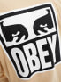 Obey icon eyes 2 long sleeve top in beige