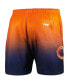 Men's Navy, Orange Chicago Bears Ombre Mesh Shorts