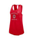 Women's Scarlet Ohio State Buckeyes Primetime Open Back Tank Top