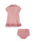 Baby Girls Ruffled Polo Short Sleeves Dress