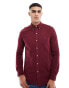 Polo Ralph Lauren icon logo pique shirt in burgundy marl