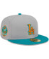 Men's Gray, Teal Los Angeles Dodgers 59FIFTY Fitted Hat