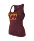 Women's Threads Terry McLaurin Burgundy Washington Commanders Player Name & Number Tri-Blend Tank Top