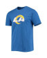 Men's Royal, Charcoal Los Angeles Rams Meter T-shirt and Shorts Sleep Set