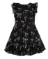 Big Girls Velvet Sequin Bow Party Dress